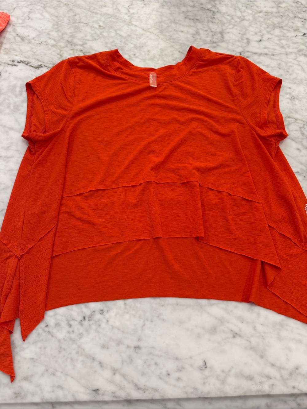 Free people movement Layered Short-Sleeve Top - Bright Orange